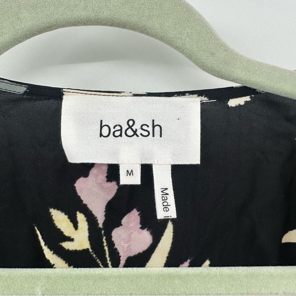 Ba&Sh Crissy Wrap Dress - Black Floral Dress Size Medium ASO - Picture 5 of 8